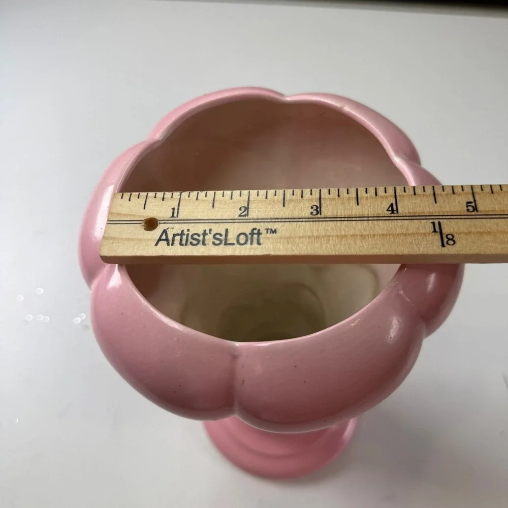 Hull USA Pink Tulip Vase Art Pottery Flower Vase 11